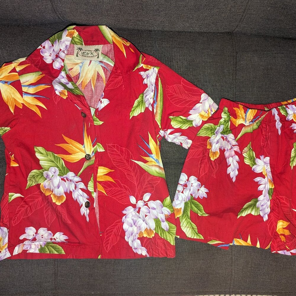 Hawaiian Aloha shirt and shirt set
